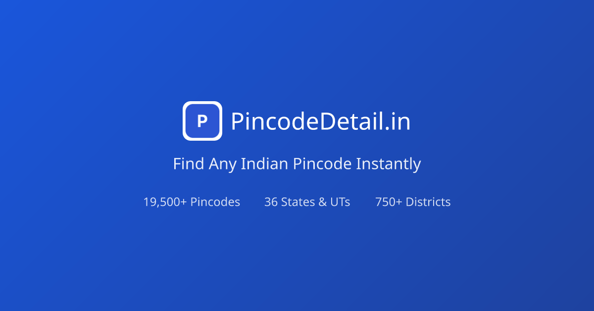 PincodeDetail.in - Find Any Indian Pincode Instantly